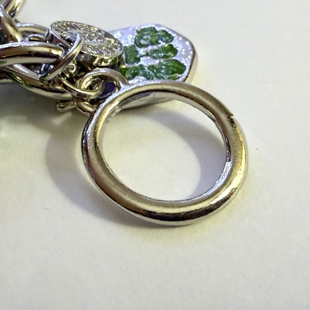 Rare! Limited Edition Juicy Couture Silver Charm Bracelet Purse Crystal 2008 Y2K - Picture 11 of 13